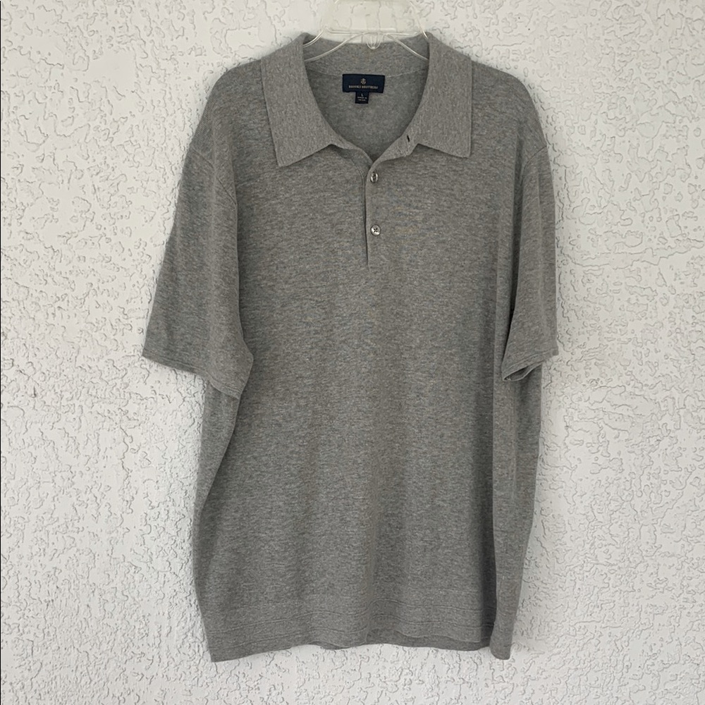 Brooks Brothers Gray Polo Shirt size L